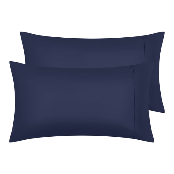 REGALWOVEN Pillow Cases Set of 2 with Envelope Closure Pillow Covers, Gift for Women Men Bavy Blue King