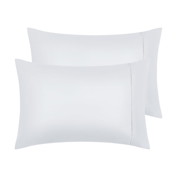REGALWOVEN Pillow Cases Set of 2 with Envelope Closure Pillow Covers, Gift for Women Men White Queen