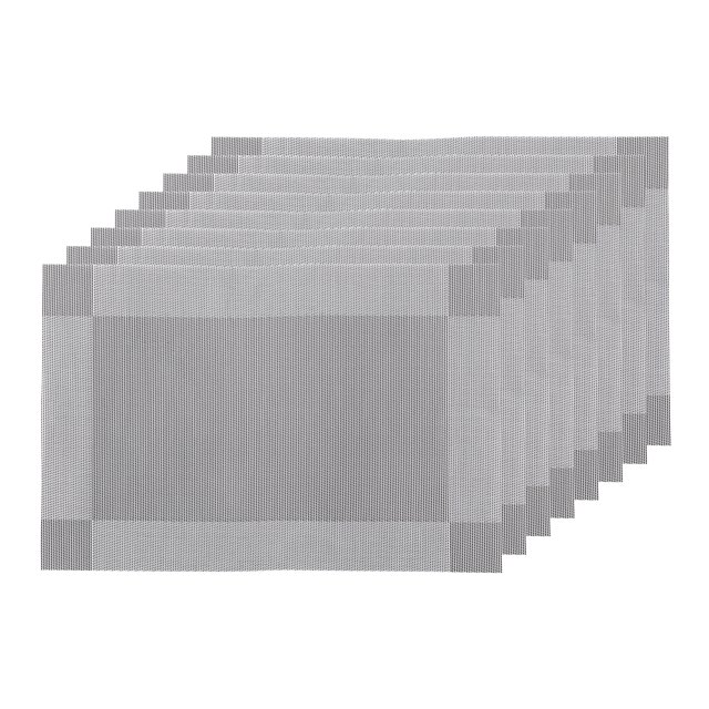 DRMHM Placemats Set of 8, Vinyl Placemats for Kitchen Dining Table