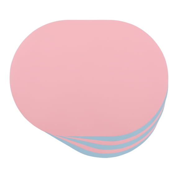REGALWOVEN Placemats Set of 6 Leather Placemats for Kitchen Dining Table Decor Table Placemats Wipeable Table Mat Pink/Blue 16*12Inch