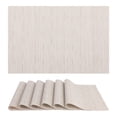 thumbnail image 1 of REGALWOVEN Placemats Set of 6 Placemats for Kitchen Dining Table Decor Washable Table Placemats Wipeable Table Mat Beige 18*12Inch, 1 of 7