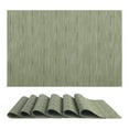 thumbnail image 1 of REGALWOVEN Placemats Set of 6 Placemats for Kitchen Dining Table Decor Washable Table Placemats Wipeable Table Mat Green 18*12Inch, 1 of 7