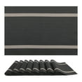 thumbnail image 1 of REGALWOVEN Placemats Set of 8 Vinyl Placemats for Kitchen Dining Table Decor Washable Heat Resistant Table Placemats Wipeable Table Mat Black 18*12in, 1 of 7