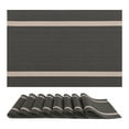thumbnail image 1 of REGALWOVEN Placemats Set of 8 Vinyl Placemats for Kitchen Dining Table Decor Washable Heat Resistant Table Placemats Wipeable Table Mat Brown 18*12in, 1 of 7