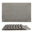 thumbnail image 1 of REGALWOVEN Placemats Set of 8, Vinyl  Placemats for Kitchen Dining Table Decor Washable Heat Resistant Table Placemats Wipeable Table Mat Gray 18*12in, 1 of 7