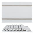 thumbnail image 1 of REGALWOVEN Placemats Set of 8 Vinyl Placemats for Kitchen Dining Table Decor Washable Heat Resistant Table Placemats Wipeable Table Mat White 18*12in, 1 of 7