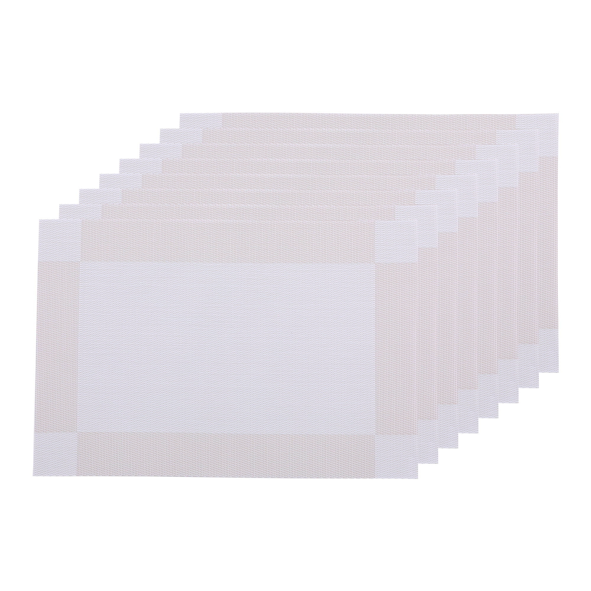 DRMHM Placemats Set of 8, Vinyl Placemats for Kitchen Dining Table