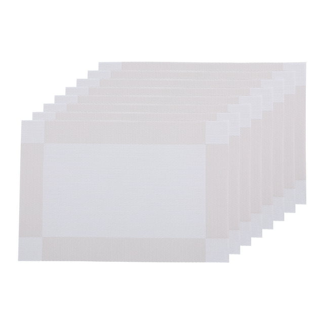DRMHM Placemats Set of 8, Vinyl Placemats for Kitchen Dining Table