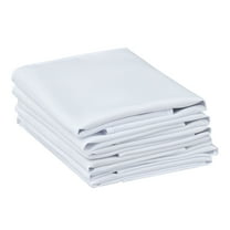 REGALWOVEN Polyester Napkins 6 Pack Cloth Napkins for Wedding Party Restaurant Dinner Parties White 18"x18"