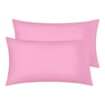 thumbnail image 1 of REGALWOVEN Polyester Pillow Cases Set of 2 for Hair and Skin, Cooling Pillow Covers Light Pink King, 1 of 7