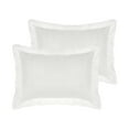 thumbnail image 1 of REGALWOVEN Polyester Pillow Shams with Ruffles Pleated, 2 Pcs Envelope Closure Pillowcases, White Queen (20'x30'), 1 of 7