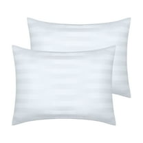 REGALWOVEN Satin Pillow Cases Set of 2 for Hair and Skin, Cooling Pillow Covers with Envelope Closure White Standard