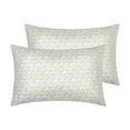 thumbnail image 1 of REGALWOVEN Set of 2 Pillowcase for Hair and Skin, Soft Cotton Floral Pillow Cases with Envelope Closure Yellow Queen, 1 of 7