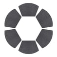 thumbnail image 1 of REGALWOVEN Set of 6 Faux Leather Placemats for Kitchen Dining Table Decor Washable Heat Resistant Table Placemats Wipeable Table Mat Black 19*12in, 1 of 7