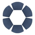 thumbnail image 1 of REGALWOVEN Set of 6 Faux Leather Placemats for Kitchen Dining Table Decor Washable Heat Resistant Table Placemats Wipeable Table Mat Dark Blue 19*12in, 1 of 7