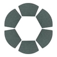 thumbnail image 1 of REGALWOVEN Set of 6 Faux Leather Placemats for Kitchen Dining Table Decor Washable Heat Resistant Table Placemats Wipeable Table Mat Green 19*12in, 1 of 7