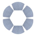 thumbnail image 1 of REGALWOVEN Set of 6 Faux Leather Placemats for Kitchen Dining Table Decor Washable Heat Resistant Table Placemats Wipeable Table Mat Light Blue 19*12in, 1 of 7