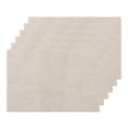 thumbnail image 1 of REGALWOVEN Placemats Set of 6 Woven Placemats for Kitchen Dining Table Decor Washable Indoor Table Placemats Wipeable Table Mat Beige 18x12 inch, 1 of 6