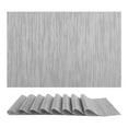 thumbnail image 1 of REGALWOVEN Set of 8 Placemats, Placemats for Kitchen Dining Table Decor Washable Heat Resistant Table Placemats Wipeable Place Mat Gray 18*12in, 1 of 7