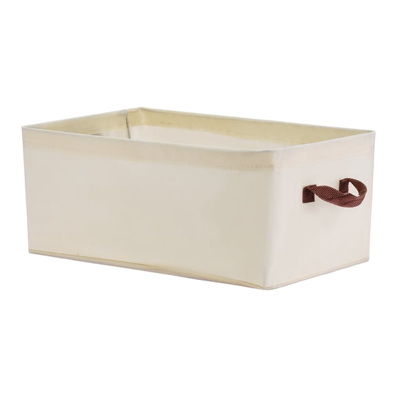 REGALWOVEN Storage Cube, 1 Pcs Storage Basket for Organizing Cloth, Storage Bin with Handles for Shelves Closet Beige
