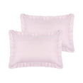thumbnail image 1 of REGALWOVEN Wide Ruffles Pillow Sham, Envelope Seal Bed Pillow Covers Set of 2, Queen Purple, 1 of 6