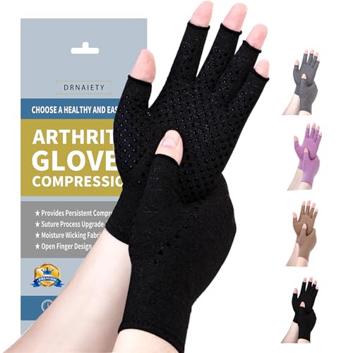 DRNAIETY Compression Gloves Arthritis Gloves for Men & Women Hand Pain