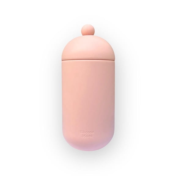 DRNK Bubblebottle Silicone Training Sippy Cup with Straw and Removable Lid for Toddler and Kids | BPA Free | Designed for Tiny Hands | 350 ml (cloud) (candy)