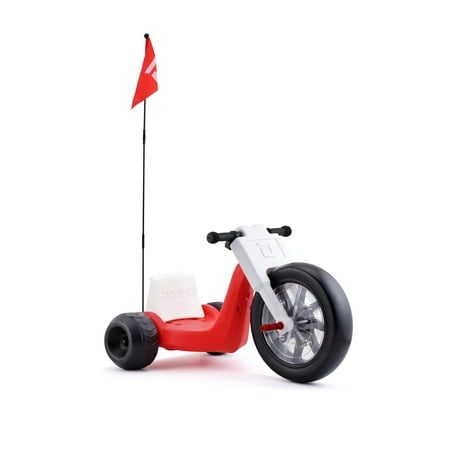 Droyd - Romper Electric Tricycle for Kids 3+ w/ 3 mi Range & 6 mph Speed – Adjustable Seat, Parental Control & LEDs - Red