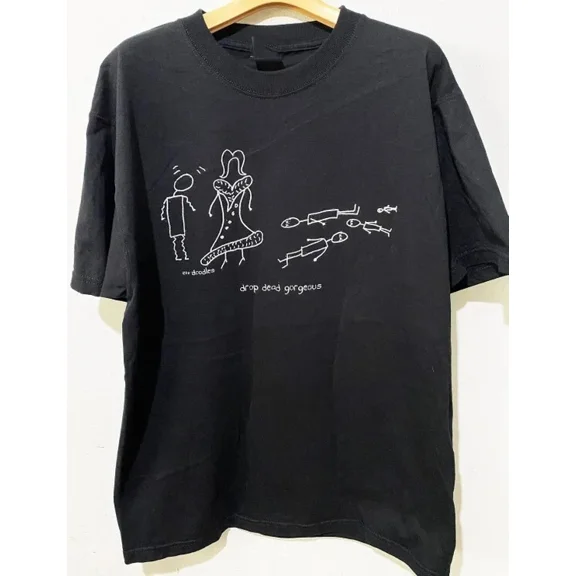DROP DEAD GORGEOUS Band Art Doodle Black T Shirt Full Size S-5XL
