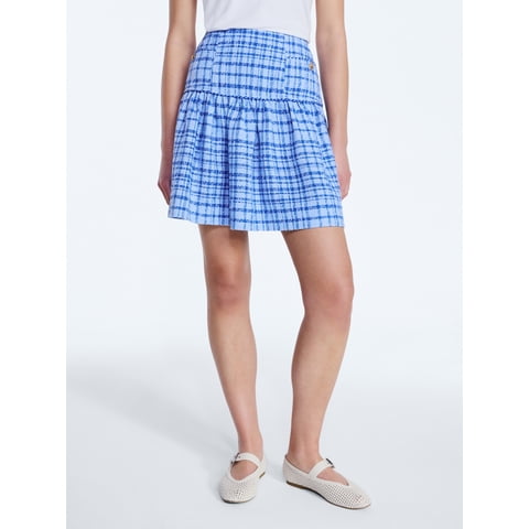 Women's and Women's Plus Drop Waist Tweed Mini Skirt, Sizes 0-22