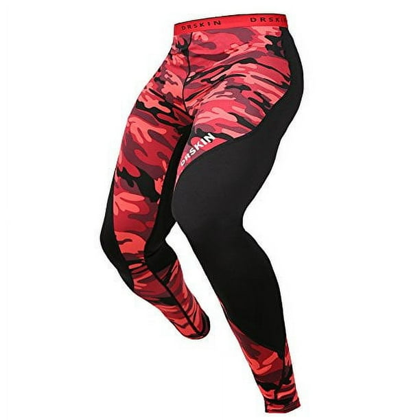 DRSKIN Mena s Compression Pants Tights Leggings Sports Baselayer Running Athletic Workout Active Twin MRE B03 L