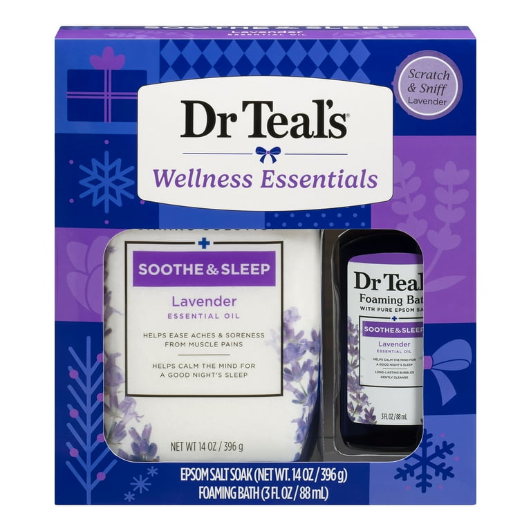 Dr Teal's Soothe & Sleep Lavender Bath Gift Set, 2 Piece - Walmart.com