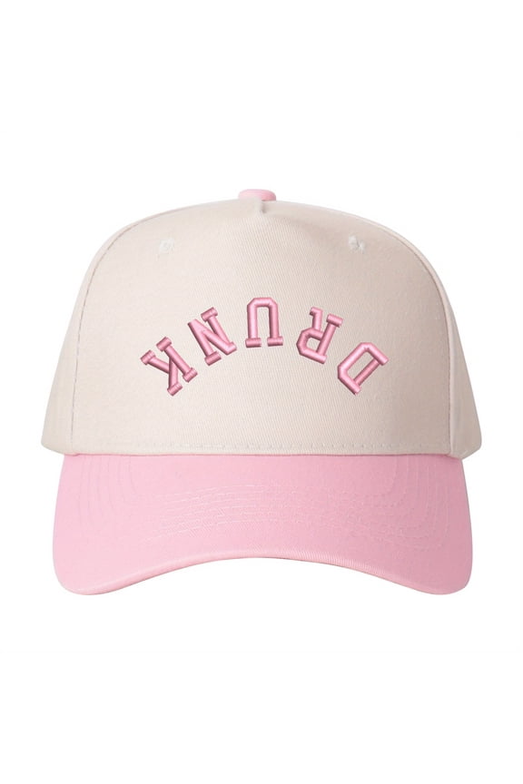 DRUNK 3D Puff Embroidered Patchwork Trucker Cap | Adjustable Unisex Snapback, Party Essential