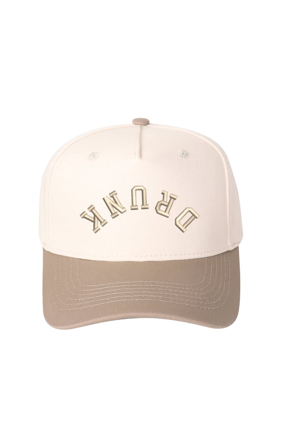 DRUNK 3D Puff Embroidered Patchwork Trucker Cap | Adjustable Unisex Snapback, Party Essential