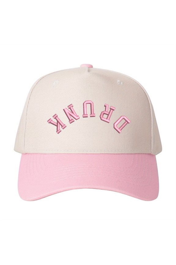 DRUNK 3D Puff Embroidered Patchwork Trucker Cap | Adjustable Unisex Snapback, Party Essential