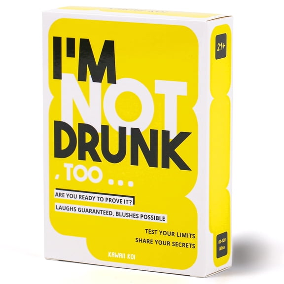 I'M NOT DRUNK TOO - Party Drinking Game For Game Nights - 21st Birthday Gift & Bachelorette Party Game With 55 Amusing Cards - Hilarious Unforgettable Drinking Card Game - Get The Party Started