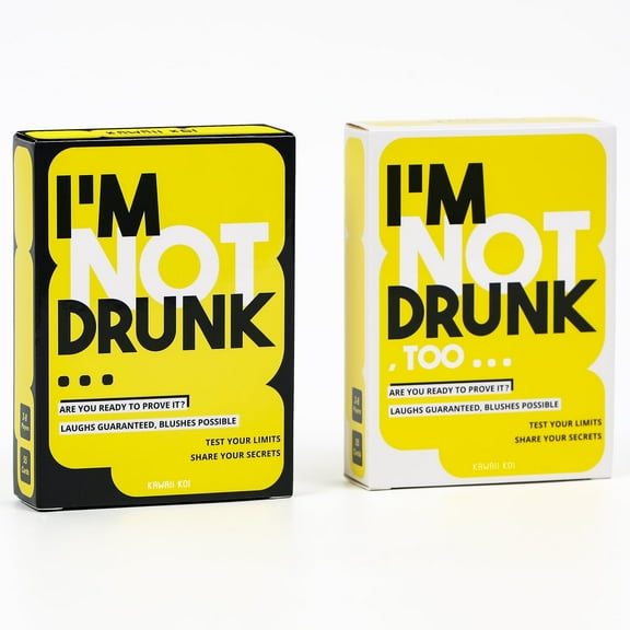 I’M NOT DRUNK & TOO - Funny Party Drinking Game 17+ - 21st Birthday & Bachelorette Gift with 110 Cards, Hilarious Group Game for Game Night