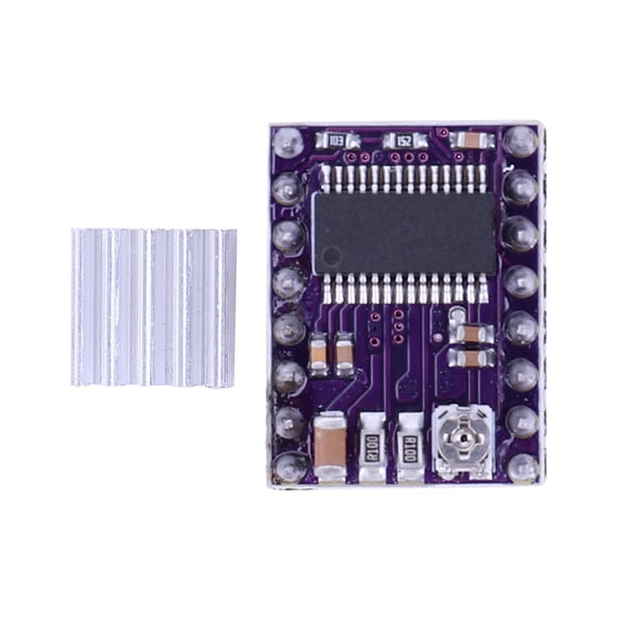 DRV8825 Stepper Motor Driver Board, 4PCS 3D Printer Parts Stepper Driver Module with 6 Step Modes 8.2-45V for 3D Printer CNC Engraving Machine
