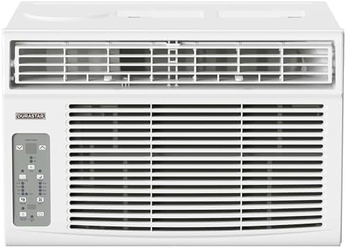Durastar 8,000 BTU White Window Air Conditioner with Heater and Remote