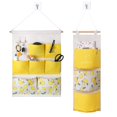 DRWSSR 2 pcs Fashion Collection Yellow Wall Hanging Storage with 10