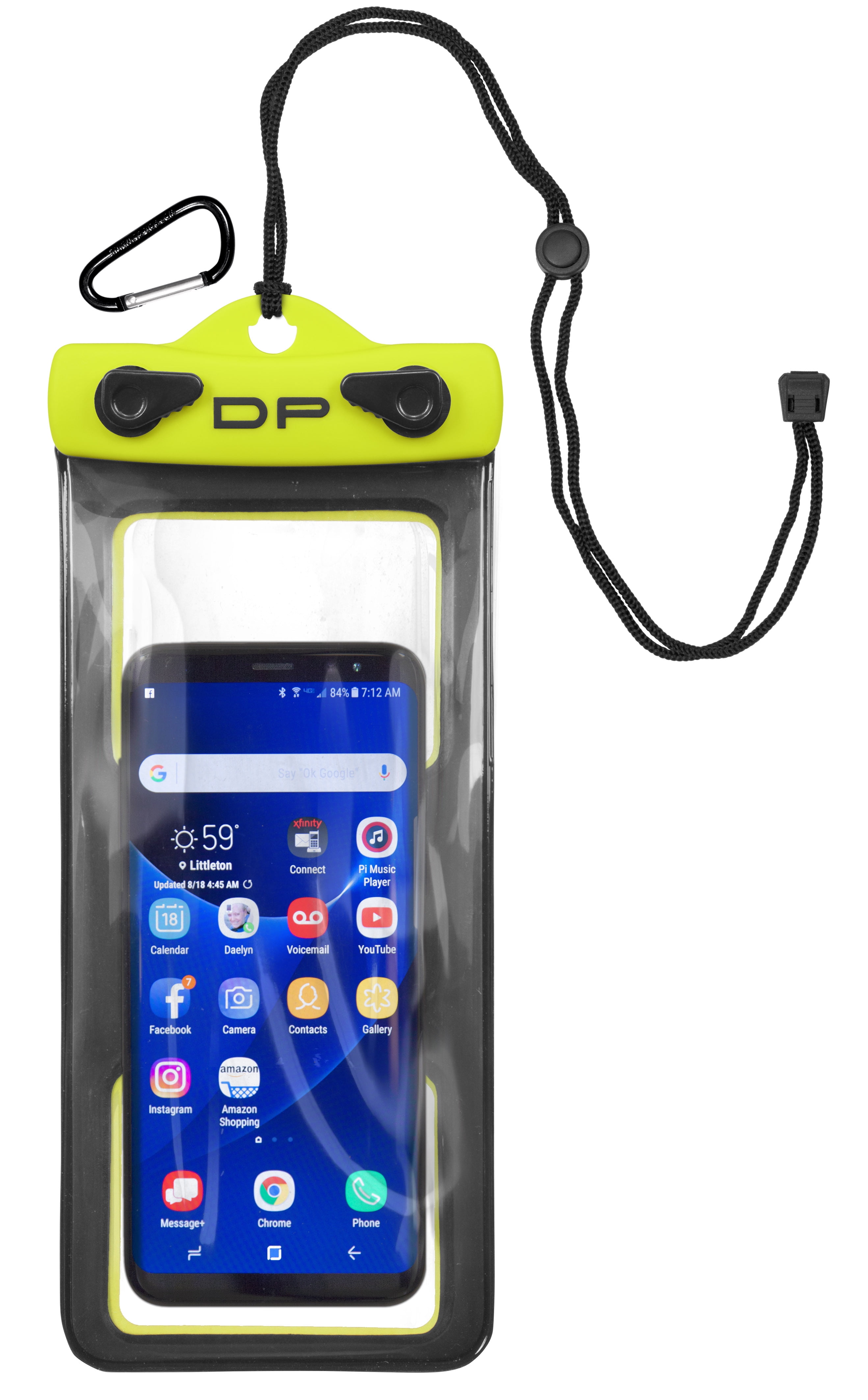 DRY PAK Waterproof Phone Case, 4 x 8, Lemon/Lime