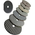 DRY Polishing Pad 12 + 2 Glaze Buff stone marble granite fabrication
