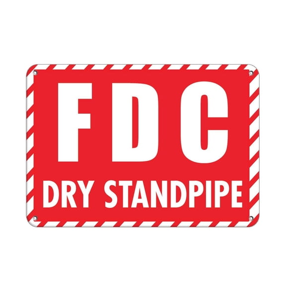 DRY STANDPIPE SIGN (ALUMINUM 2X7 )