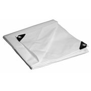 DRY TOP 30810 8 X 10 White Heavy-Duty UV Treated Poly Tarp