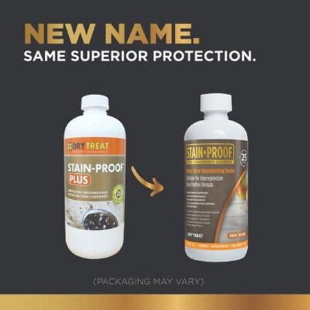 DRY-TREAT - Stain-Proof Plus - Premium Countertop/Dense Impregnating Sealer - 16OZ