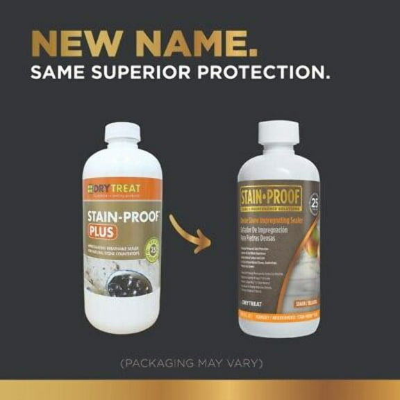 DRY-TREAT - Stain-Proof Plus - Premium Countertop/Dense Impregnating Sealer - 16OZ