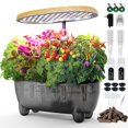 DRYADES 12 Pods Hydroponics Growing System Indoor Herb Garden with LED