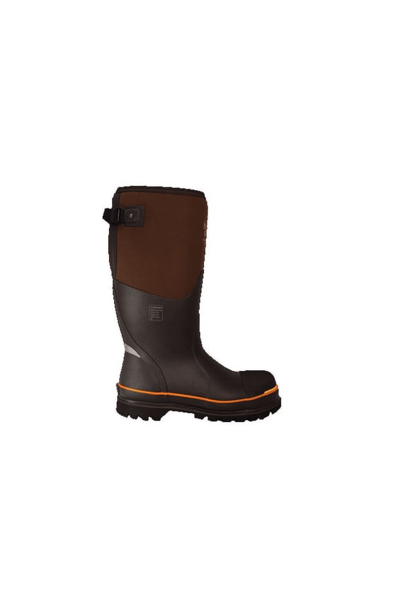 Men's Nanotoe Protective Gusset Work Boot size 12 BRN/ORG