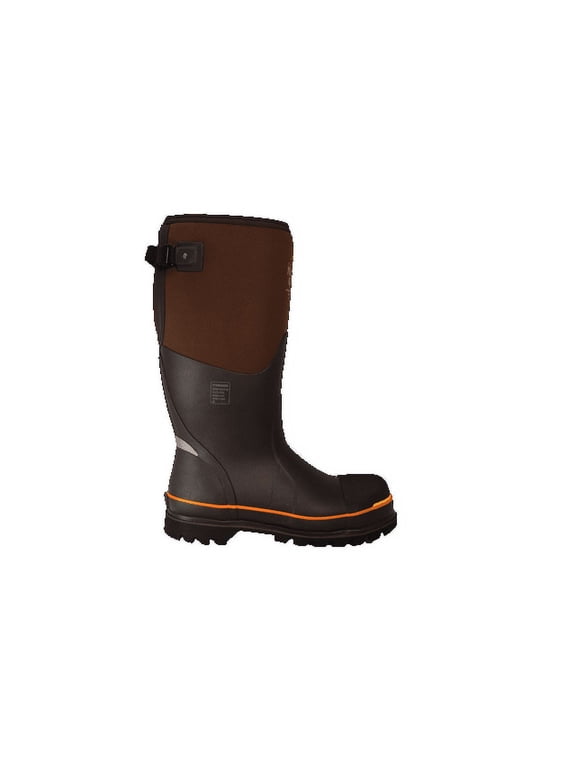 Men's Nanotoe Protective Gusset Work Boot size 13 BRN/ORG