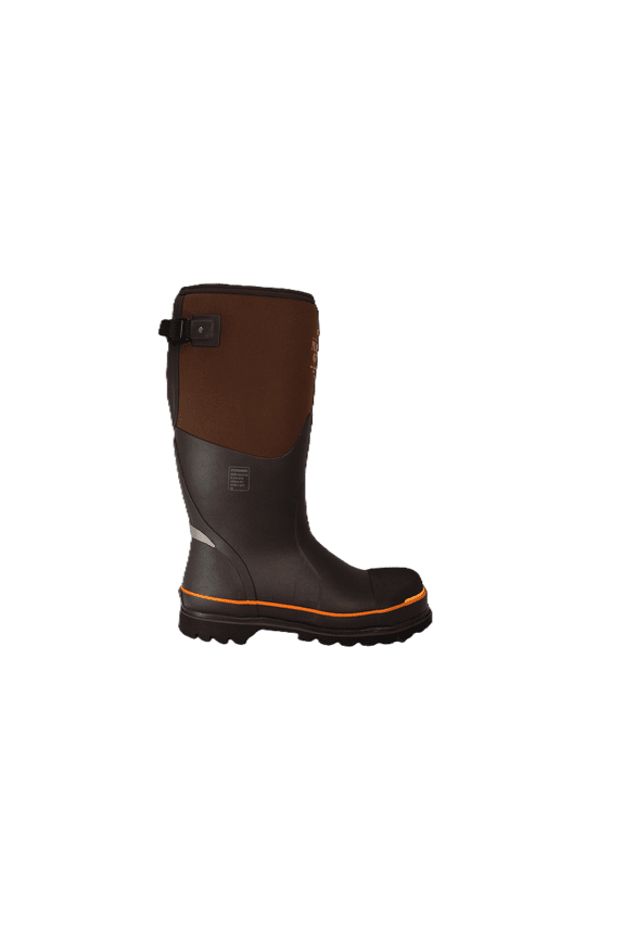 Men's Nanotoe Protective Gusset Work Boot size 16 BRN/ORG